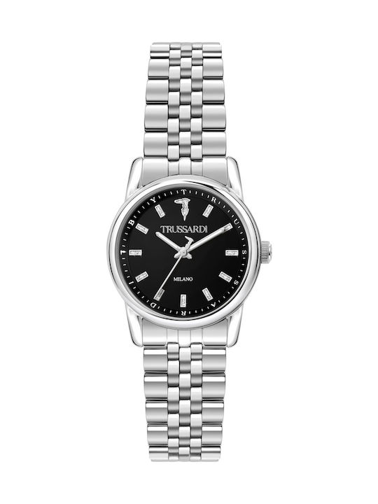 Trussardi T-Joy Watch with Silver Metal Bracelet