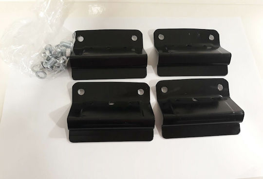 Hermes Füße für Dachträger Enden der Stange für GS2-Stangen für Opel Astra/BMW Serie 3-5/VW Amarok/Opel Zafira/Saab Opel Astra / Zafira BMW E81 / E87 / F20 / E46 / E39 Volkswagen Amarok 4Stück