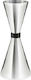 Lumian Διπλή Μεζούρα Ποτών με Χωρητικότητα 30/45ml Silver