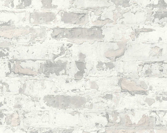 Wall Wallpaper Gray 1005x53cm Washable