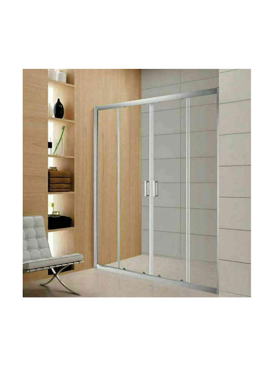 Aquarelle Venia 80 Διαχωριστικό Ντουζιέρας με Συρόμενη Πόρτα 185-190x185cm Clear Glass