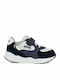 48211 Kinder Sneakers mit Klettverschluss Marineblau
