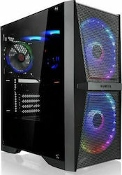 Raijintek Silenos MS Pro Jocuri Turnul Midi Cutie de calculator cu fereastră laterală Negru