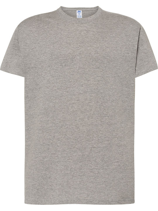 JHK Men's Short Sleeve Promotional T-Shirt Grey Melange