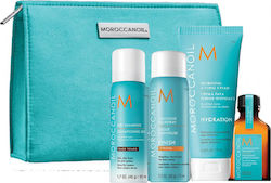 Moroccanoil Women's Travel Hair Care Set Travel Kit Style On Go with Styling Cream / Oil / Hair Spray / Shampoo 5pcs