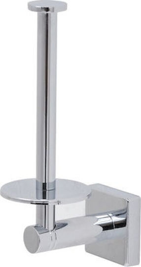 Kolossos Disegno Italiano Emily Spuare Cromo Wall-mounted Paper Holder Inox Silver