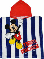 Stamion Poncho de plajă pentru copii Mickey 100 x 50cm.