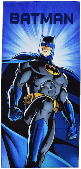 Stamion Batman Παιδική Πετσέτα Θαλάσσης Μπλε Batman 140x70εκ.