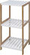 784200930 Floor Bathroom Shelf Bamboo with 3 Shelves 33x34x79cm