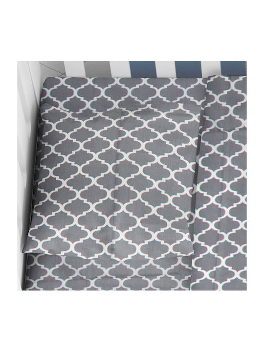 Dimcol Windows Baby Cotton Pillowcase Gray 35x45cm