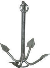 Lalizas Ancoră de Barcă Grapnel Galvanizat 30kg