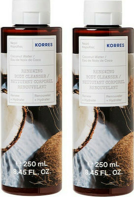 Korres Coconut Water Αφρόλουτρο σε Gel Καρύδα 2x250ml