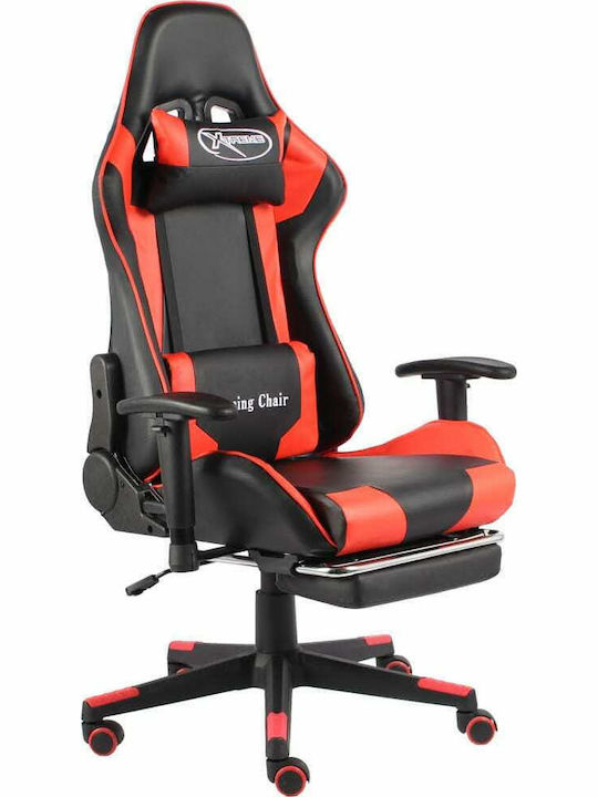 vidaXL 20497 Gaming Chair with Adjustable Arms and Footrest Red