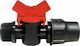 Palaplast 3166/0325 Connection Pipe Valve with Switch Lock Type and Male Thread 25x25.4x25mm