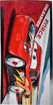 Stamion Cars Kids Beach Towel Red Disney Cars 140x70cm