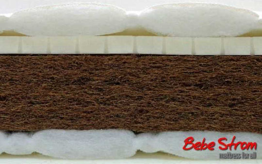 Bebe Strom Saltea Pentru Patut cu Nucă de cocos & Latex 72cmx125cm