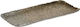 Inart Rectangular Aluminum Decorative Platter Gold 36x16x2cm