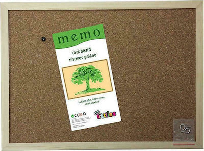 Luna Cork Notice Board 60x90cm