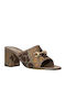 Mules με Χοντρό Ψηλό Τακούνι Tender/Giselle Taupe