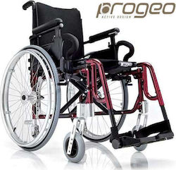 Progeo Basic Light Wheelchair Folding Light Type 42cm Red