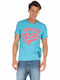 Collegiate Graphic Standard Weight T-Shirt Ocean Blue