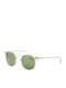 Oliver Peoples Herren Sonnenbrille mit Transparent Kunststoff Gestell und Grün Linse