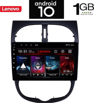 Lenovo Sistem Audio Auto pentru Peugeot 206 1998-2006 (Bluetooth/USB/AUX/WiFi/GPS/Partitură) cu Ecran Tactil 9" IQ-AN X5880_GPS