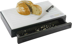 Rectangular Plastic Chopping Board for Bread Gray 52x32cm