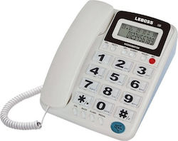Leboss L-15 Office Corded Phone for Seniors White