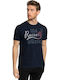 Russell Athletic Alabama Herren T-Shirt Kurzarm Schwarz