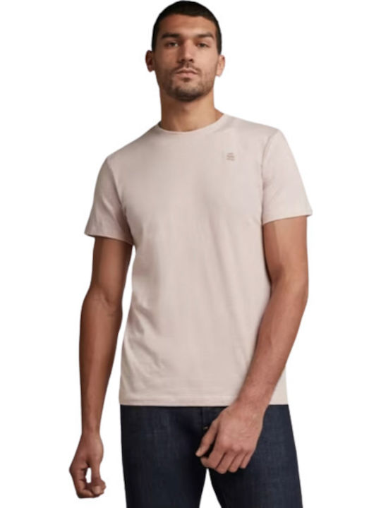 G-Star Raw T-shirt Bărbătesc cu Mânecă Scurtă Roz