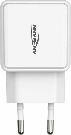 Ansmann Φορτιστής Χωρίς Καλώδιο με 2 Θύρες USB-A Λευκός (HC212)
