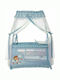 Lorelli Magic Sleep Adventure Playpen 2 Levels with Changing Table & Mattress Blue 127x68cm