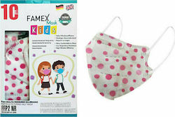 Famex Kids Mask FFP2 NR Mască de protecție FFP2 pentru copii 10buc