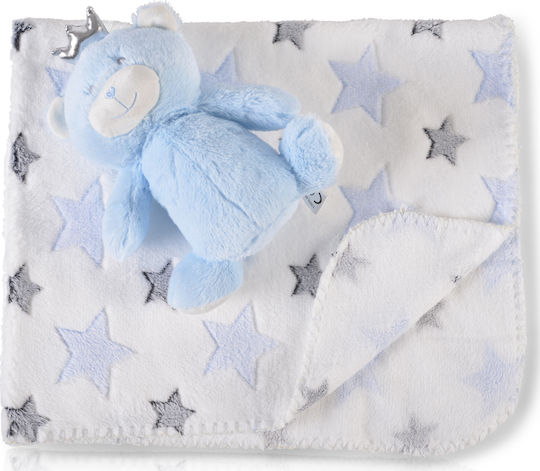 Cangaroo Babydecken Wickeltücher für Kinderzimmer Bär mit Tier 75x90cm
