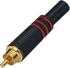 Audio Master TR013 Plug RCA male Red