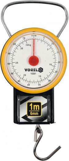 Vorel Professional Hanging Scale with Weighing Capacity of 32kg and Division 500gr