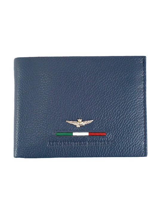 Aeronautica Militare AM-152 Men's Leather Wallet Blue