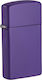 Zippo Slim Windproof Flame Lighter in Purple Color