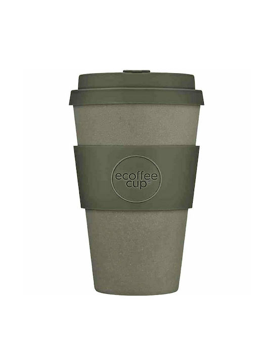 Ecoffee Cup Molto Grigio Cană Bambus cu Capac G...