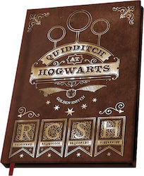 Abysse Harry Potter Quidditch Caiet A5 Cu dungi Maro