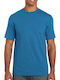 Gildan Werbe-T-Shirt in Blau Farbe