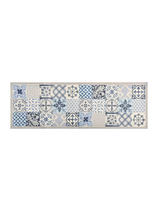 vidaXL Μωσαϊκό Kitchen Anti-Slip Mat Runner Light Blue 60x300cm