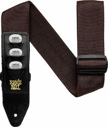 Ernie Ball Pickholder Strap Gurt für Gitarre Braun