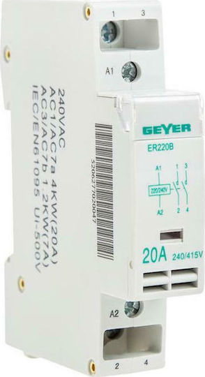 Geyer Phase 1-Pole Power Relay 20A 230V ER220B