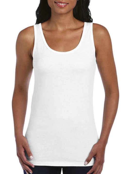 Gildan Women's Sleeveless Promotional Blouse White 64200L-030