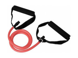 MDS Tensile Rope Λάστιχο Γυμναστικής Σωληνωτό Μέτριο με Λαβές Κόκκινο