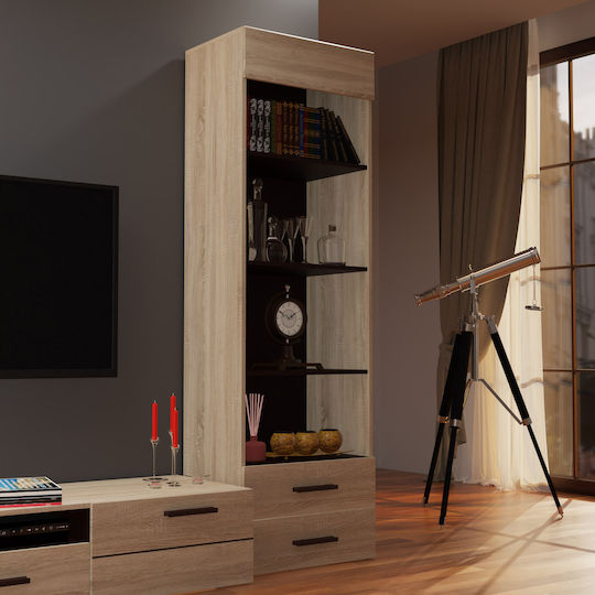 Bookcase Solo 2s 60x41x197cm Sonoma - Wenge Bookcase Solo 2s 60x41x197cm Sonoma - Wenge