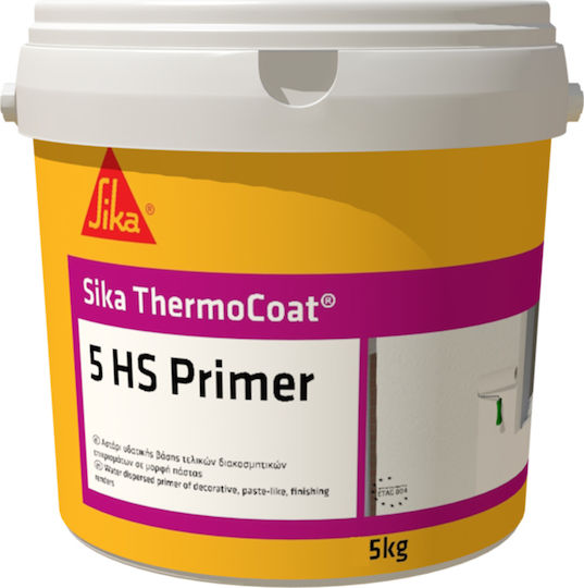 Sika Thermocoat 5 Hs Primer Grundierung Weiß Geeignet für Gipskarton 5kg