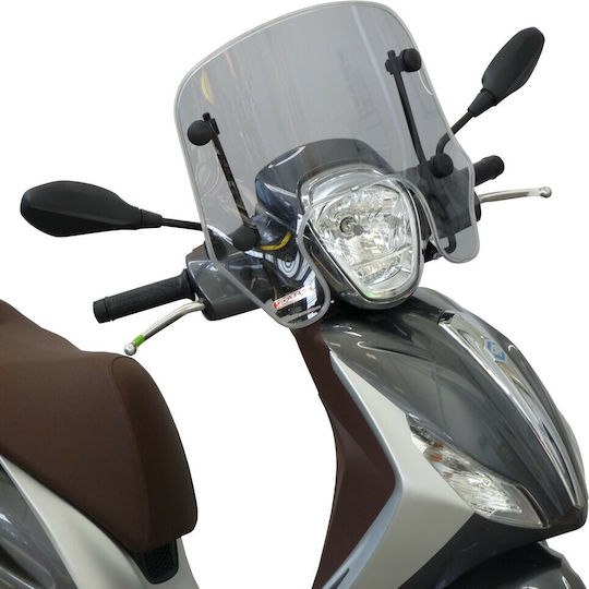 Fabbri Transparentes Visier Motorrad für Piaggio Medley 125 / Medley 150 3193-LD